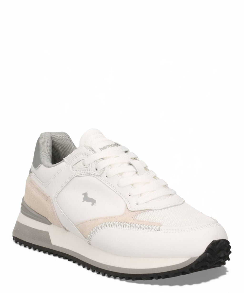 Harmont & Blaine Men's Leather and Fabric Sneakers