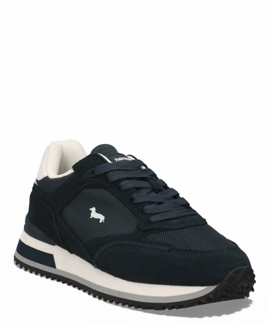 Harmont & Blaine Men's Leather and Fabric Sneakers