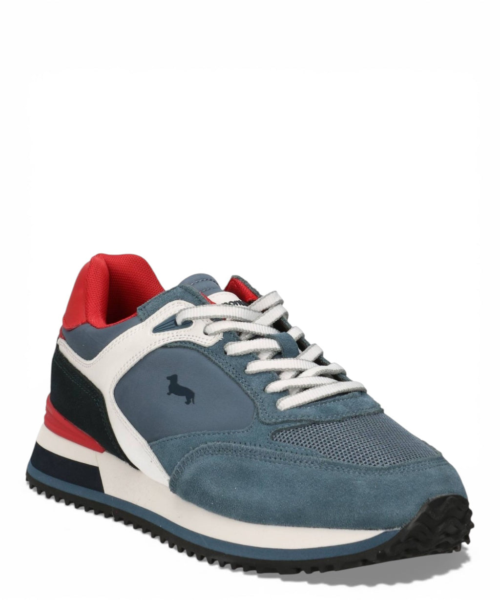 Men's Leather and Fabric Sneakers Harmont & Blaine