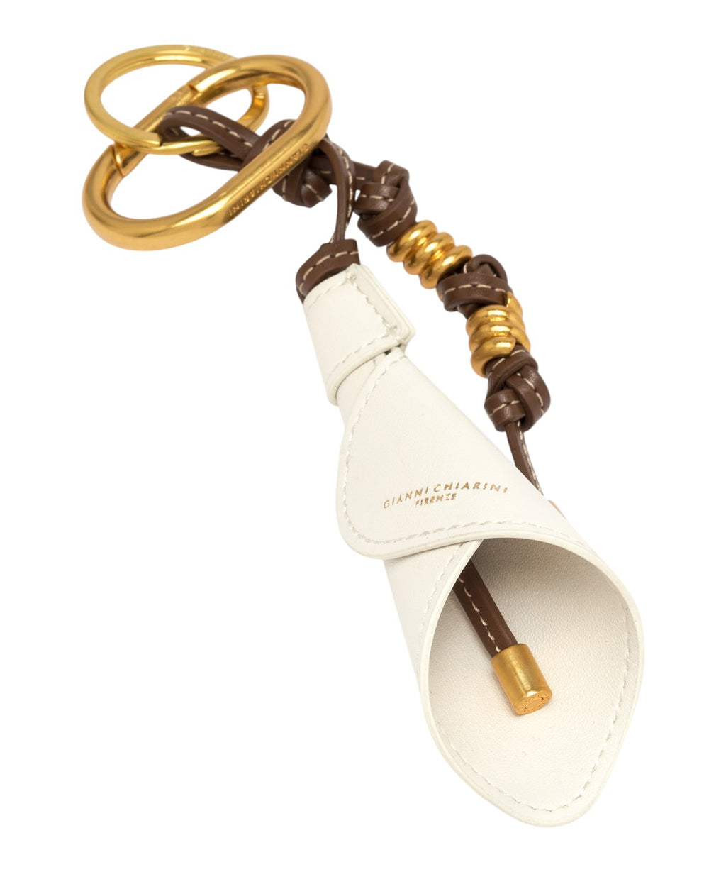 Gianni Chiarini Calla Leather Charm Keyring