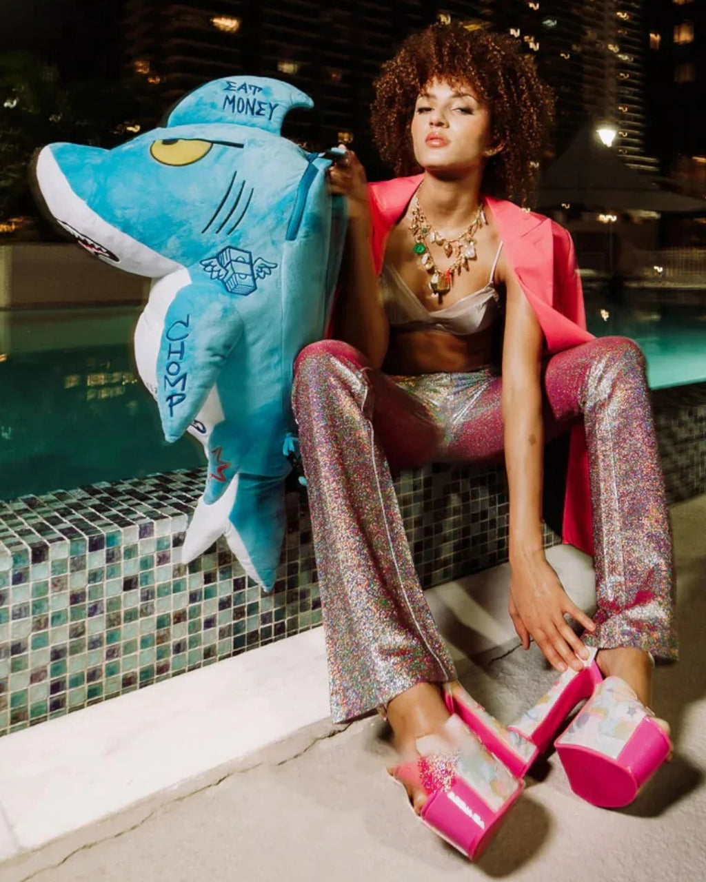 Zaino Sprayground Shark Plush-Zaini-Sprayground-Vittorio Citro Boutique
