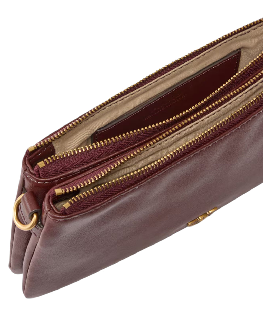 PINKO Mini Double Bag in Leather with Shoulder Strap