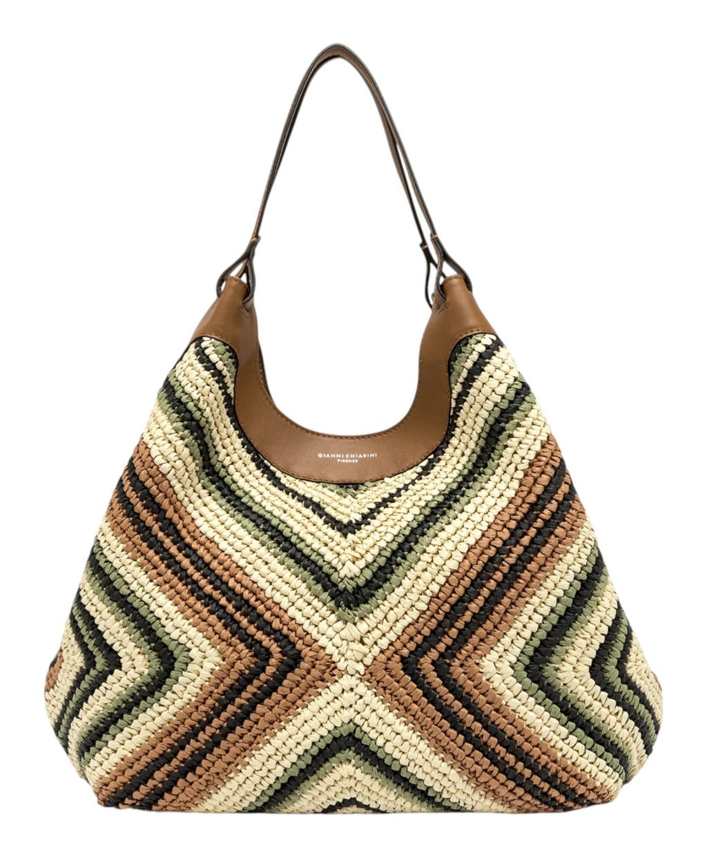 DUA Gianni Chiarini Woven Straw Bag