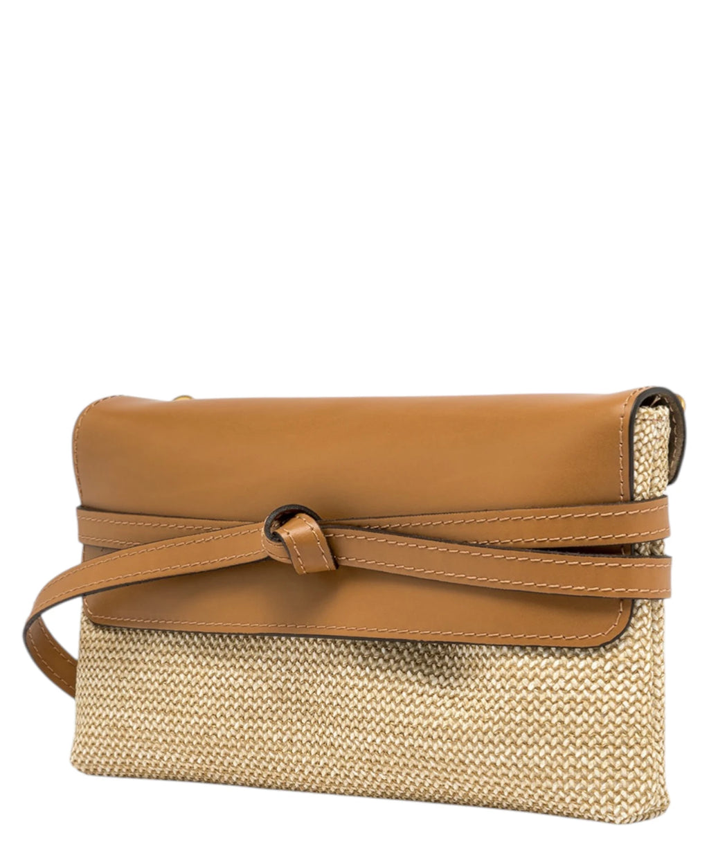 Gianni Chiarini Belty Straw Clutch