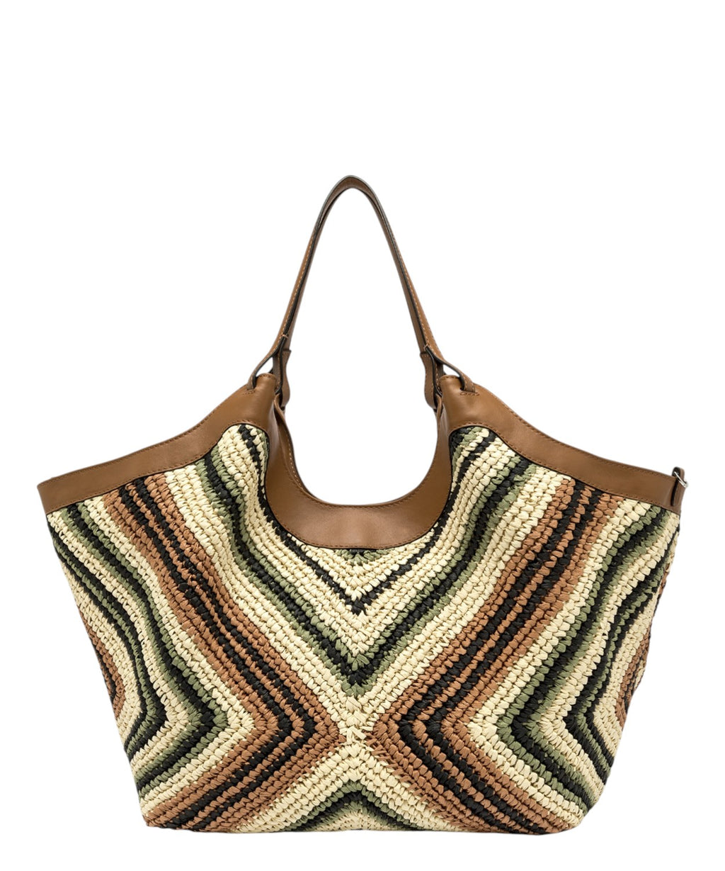 DUA Gianni Chiarini Woven Straw Bag