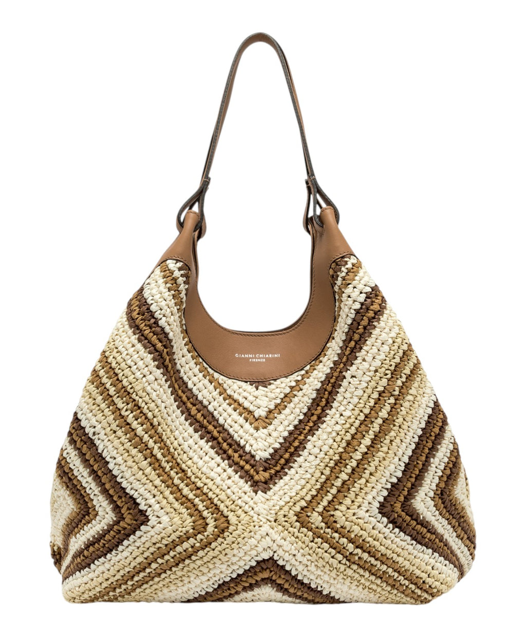 DUA Gianni Chiarini Woven Straw Bag