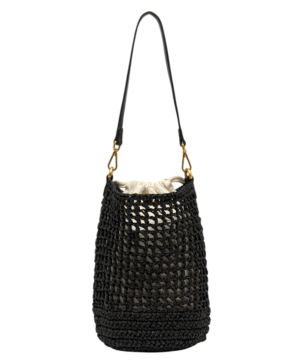 Gianni Chiarini Nefeli Crochet Straw Bucket Bag