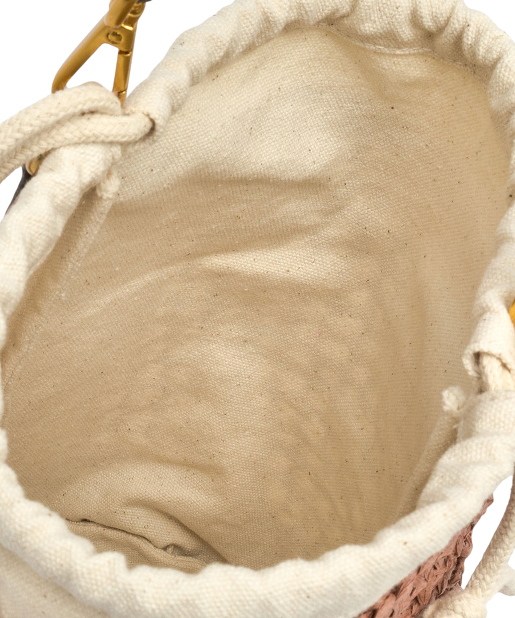 Gianni Chiarini Nefeli Crochet Straw Bucket Bag