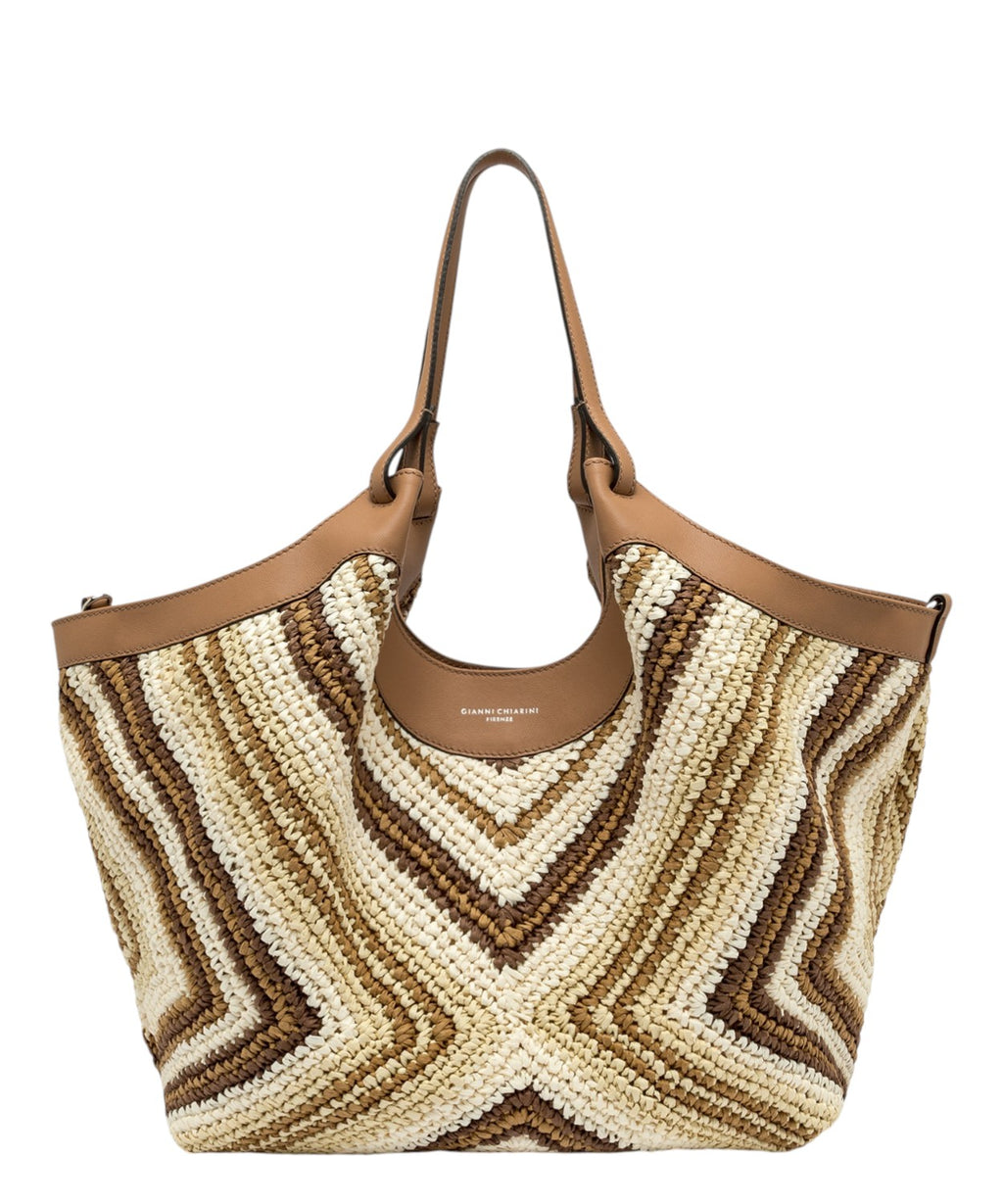 DUA Gianni Chiarini Woven Straw Bag