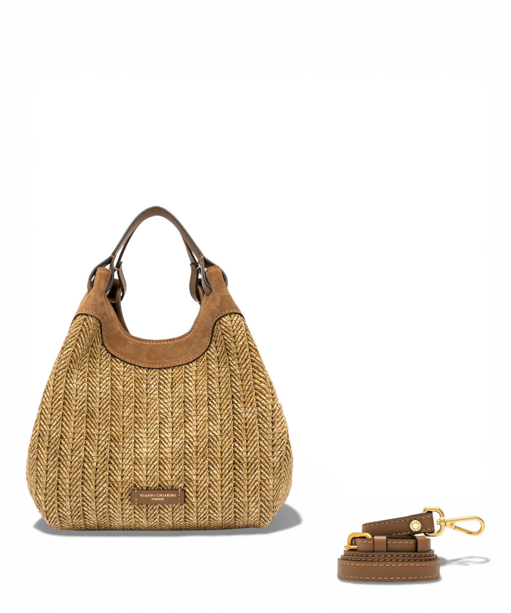 DUA MINI braided straw bag
