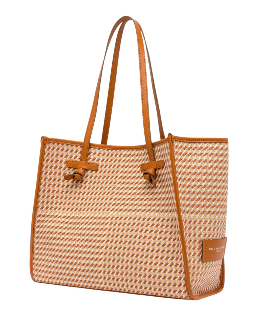 Gianni Chiarini Marcella Houndstooth Shoulder Bag