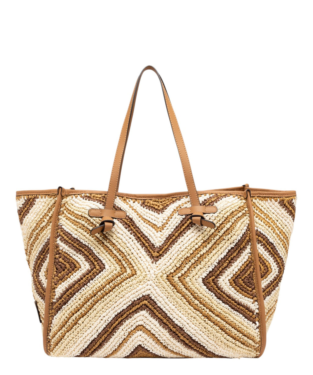 Gianni Chiarini Marcella Woven Straw Shopping Bag