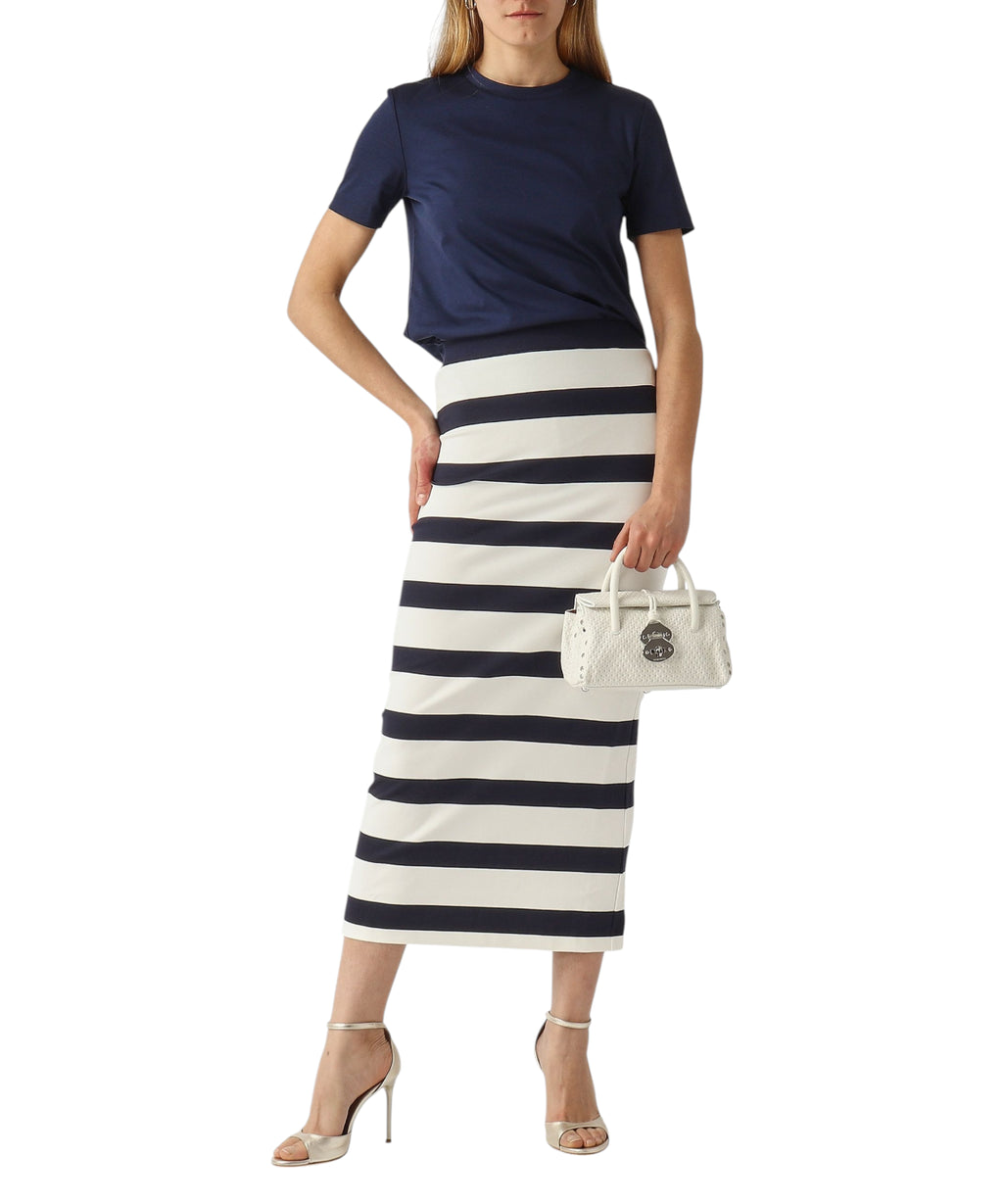 Lang stribet nederdel MM Max Mara RIVIERA