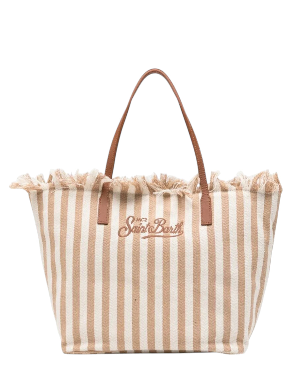 Bolso Shopper City MC2 Saint Barth en lona a rayas
