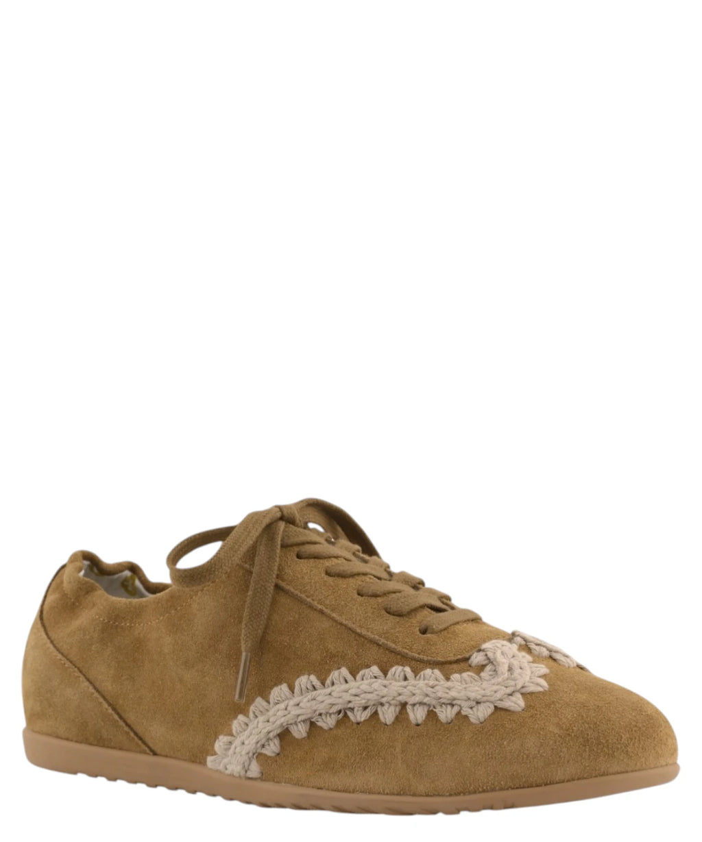 Mou Lace-Up Ballet Sneaker with Suede Laces
