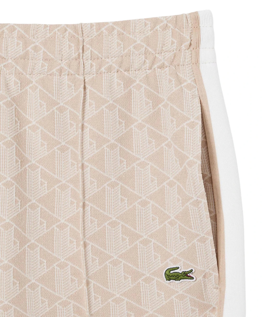 Tepláky Lacoste Monogram Béžové – Jogger Regular Fit