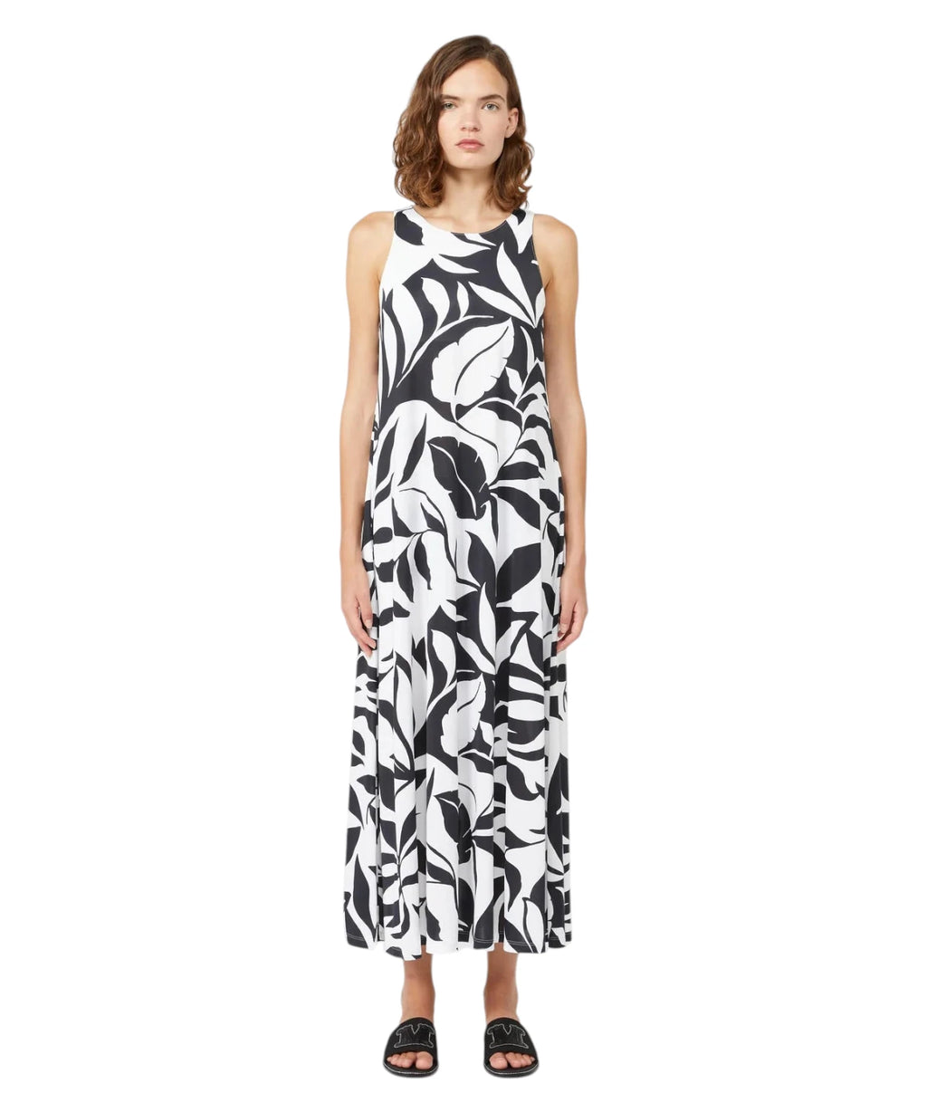 Max Mara Midi Dress with Monogram Print