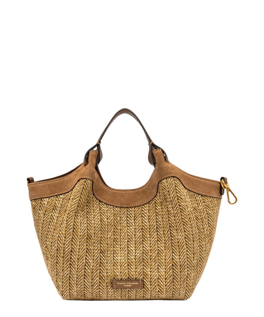 DUA MINI braided straw bag