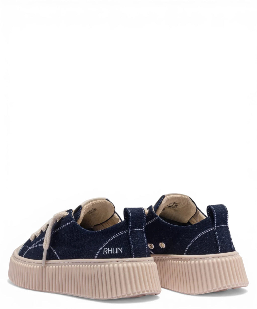 RHUN 2020 Denim Sneakers with Beige Rubber Sole