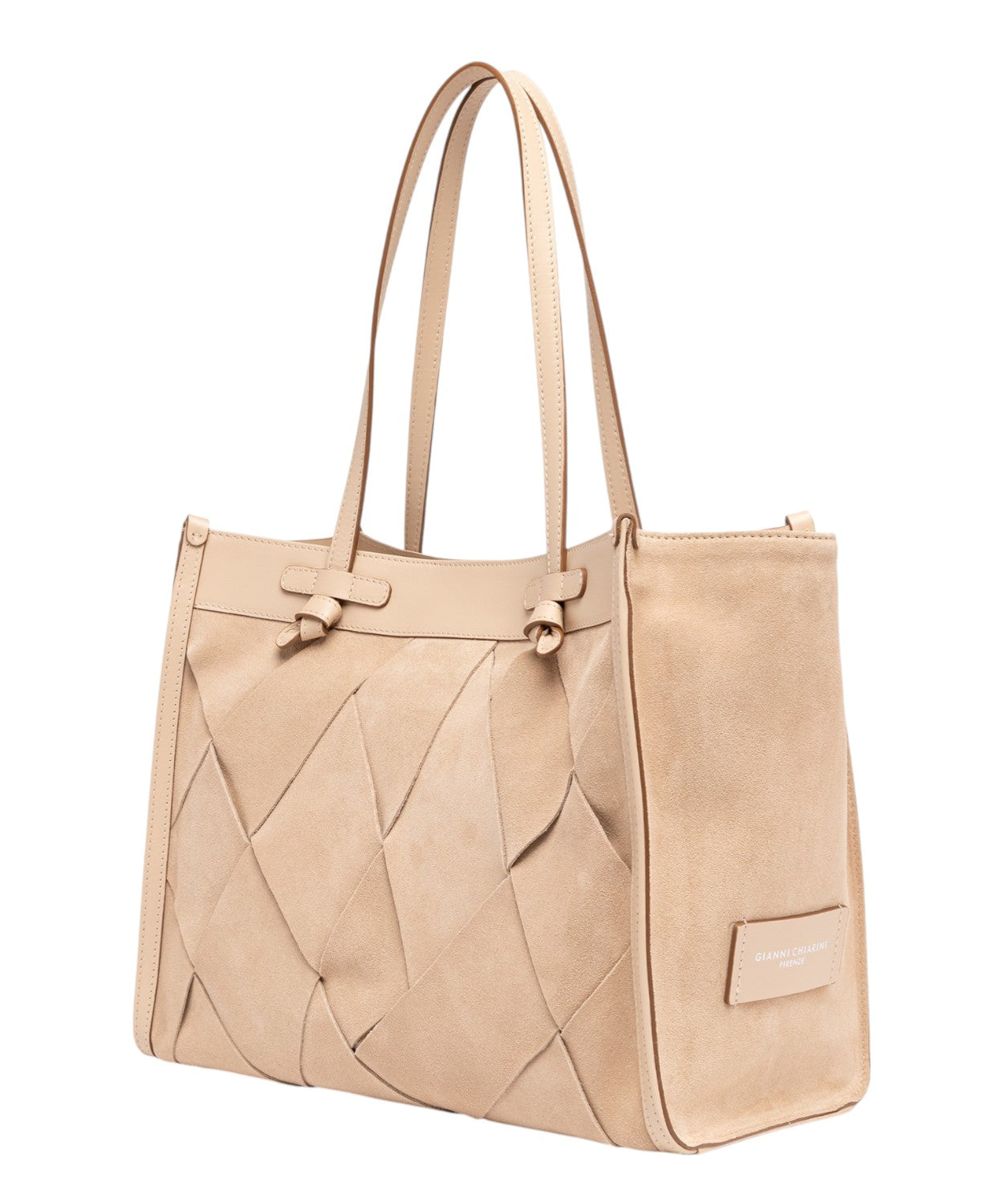 Marcella Bag Big in Suede Geometrica Gianni Chiarini