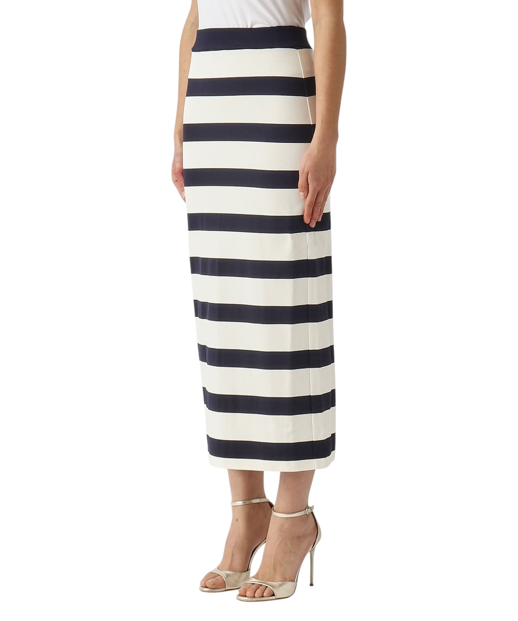 Lang stribet nederdel MM Max Mara RIVIERA