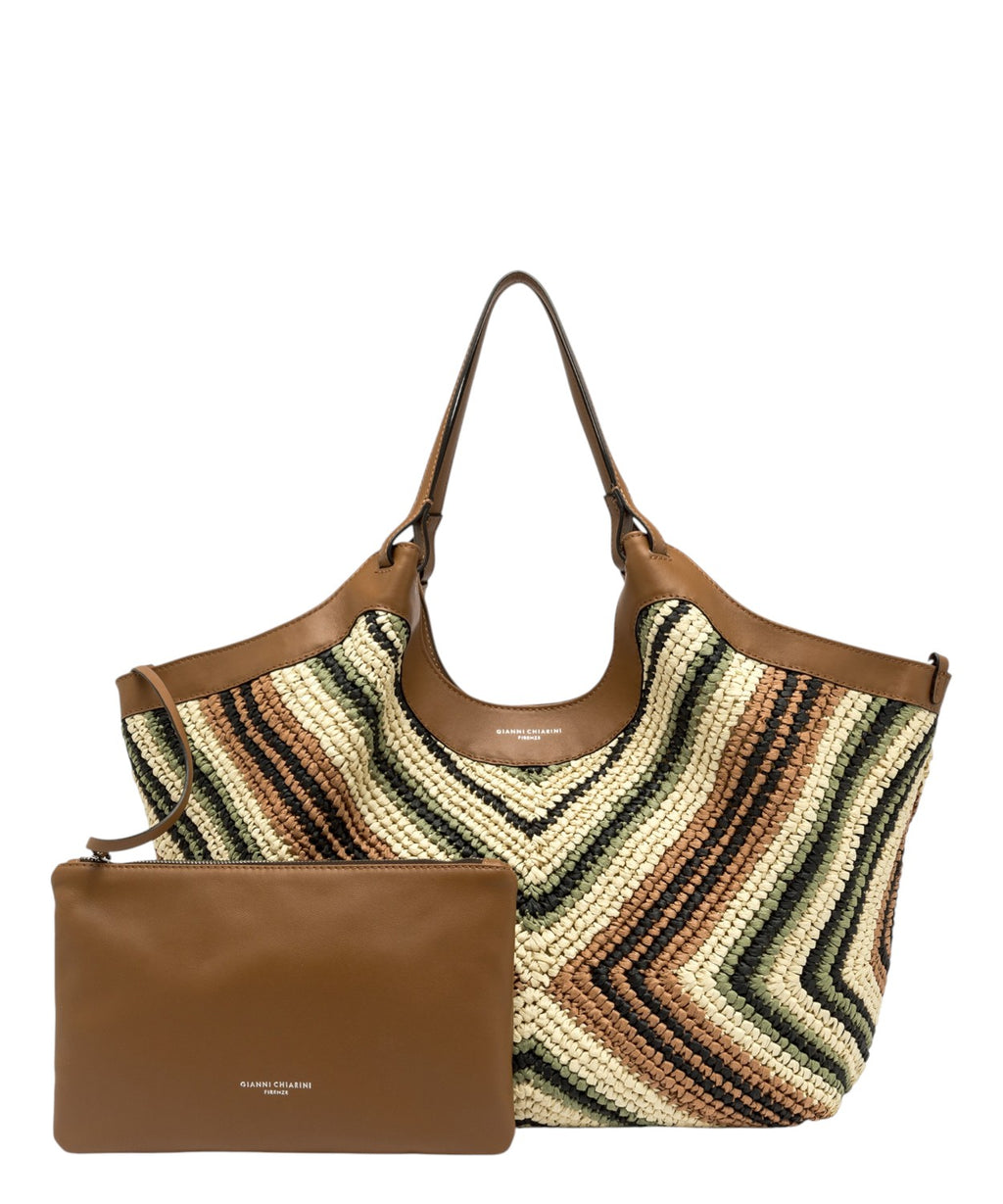 DUA Gianni Chiarini Woven Straw Bag