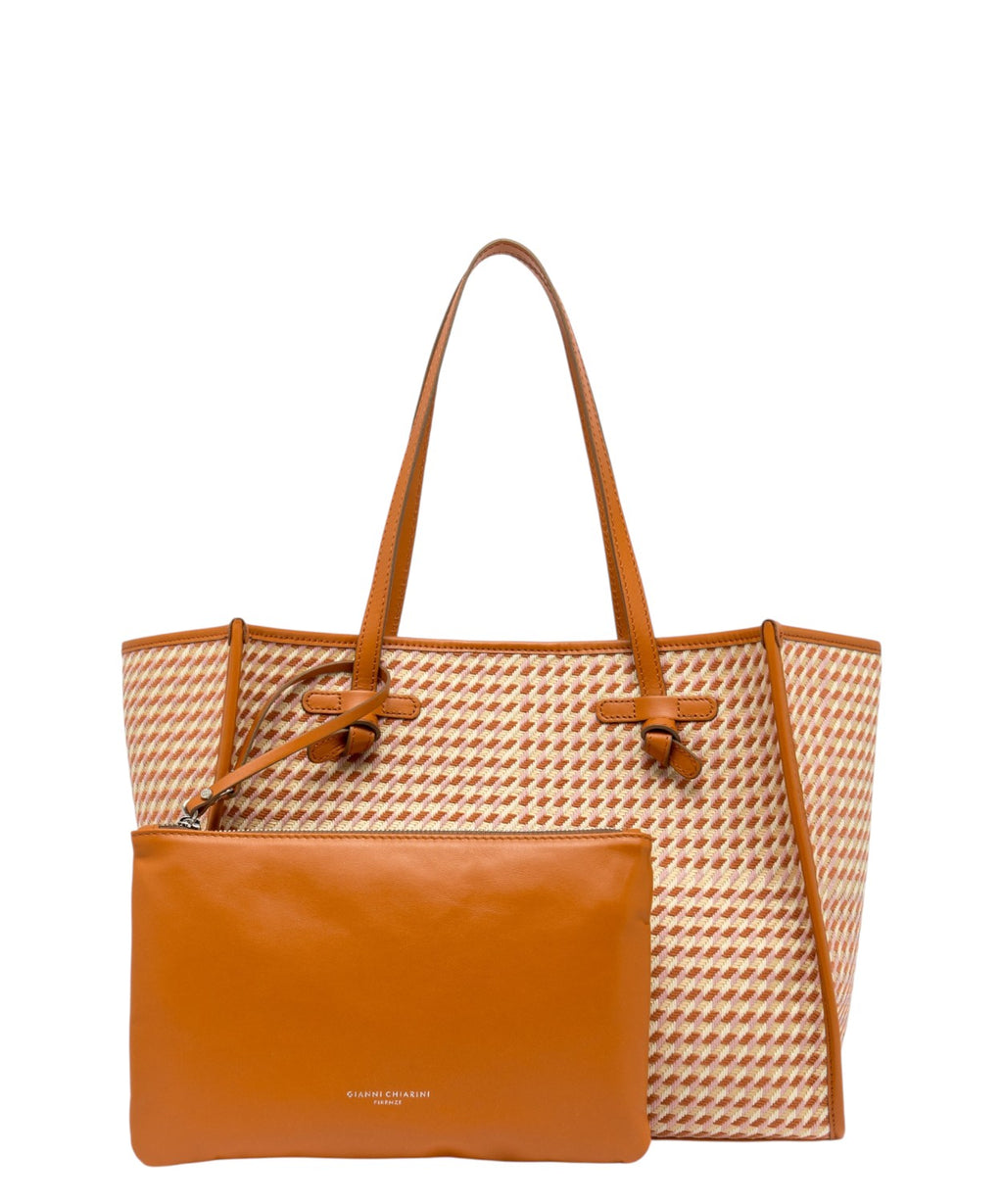 Gianni Chiarini Marcella Houndstooth Shoulder Bag