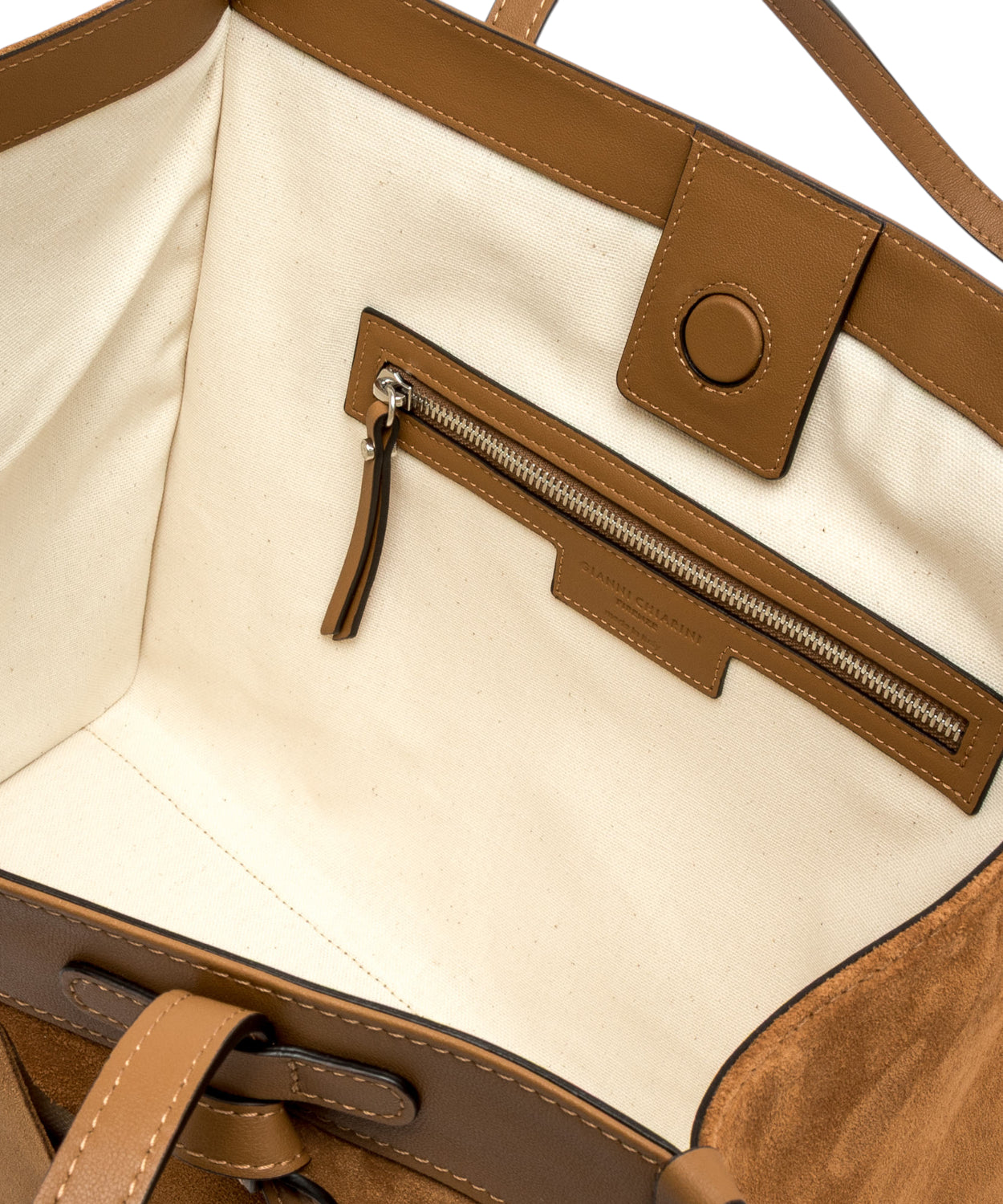 Borsa Shopping Donna in Suede Geometrica