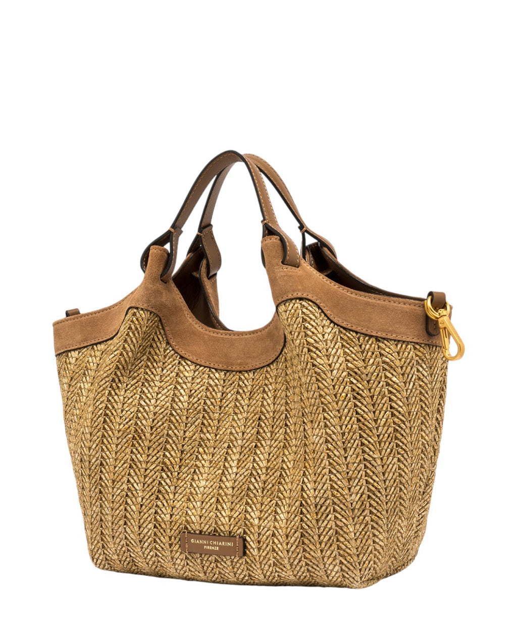 DUA MINI braided straw bag
