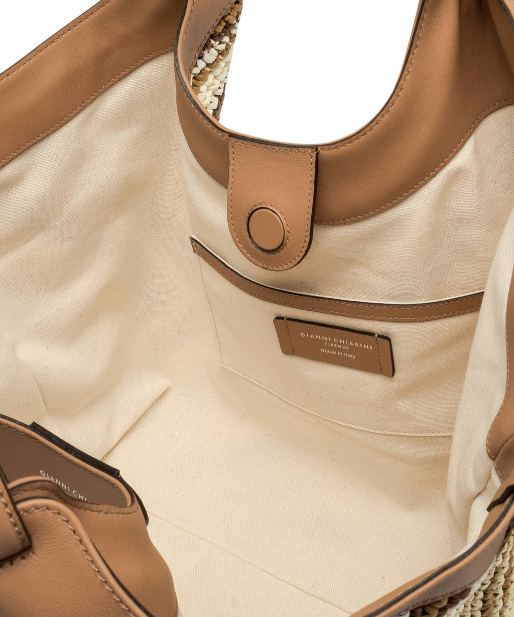 DUA Gianni Chiarini Woven Straw Bag