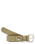 Damesriem van leer 2,5 cm met logo gesp