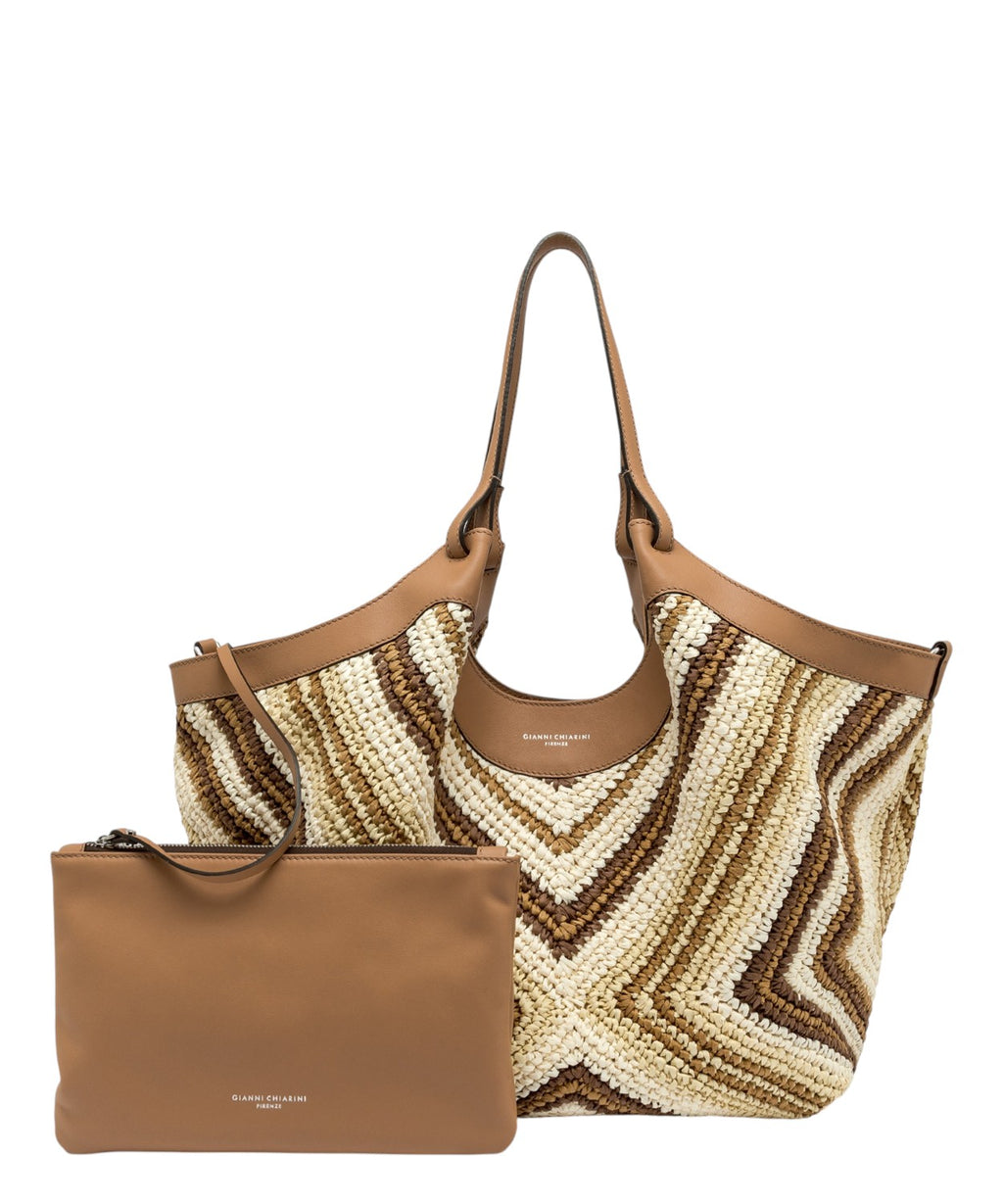 DUA Gianni Chiarini Woven Straw Bag