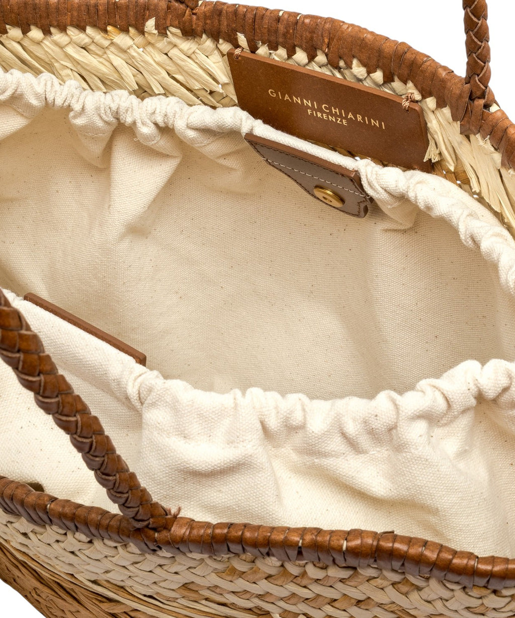 Gianni Chiarini Paloma Woven Straw Bag