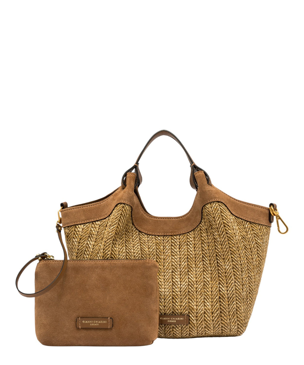 DUA MINI braided straw bag