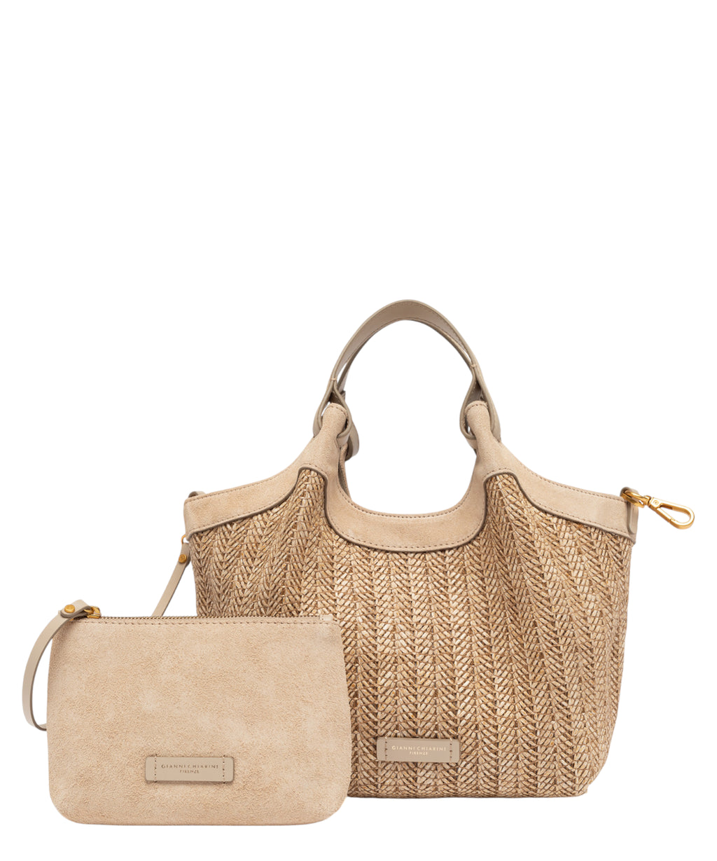 DUA MINI braided straw bag