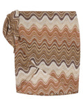 Women's MC2 Saint Barth pareo with lurex pattern