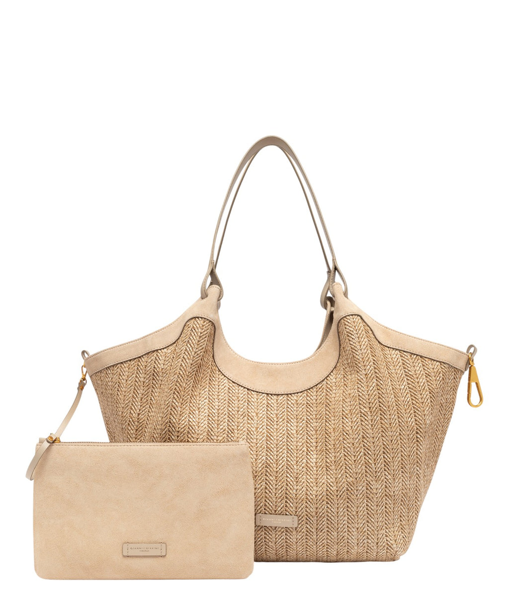 Gianni Chiarini DUA woven straw bag