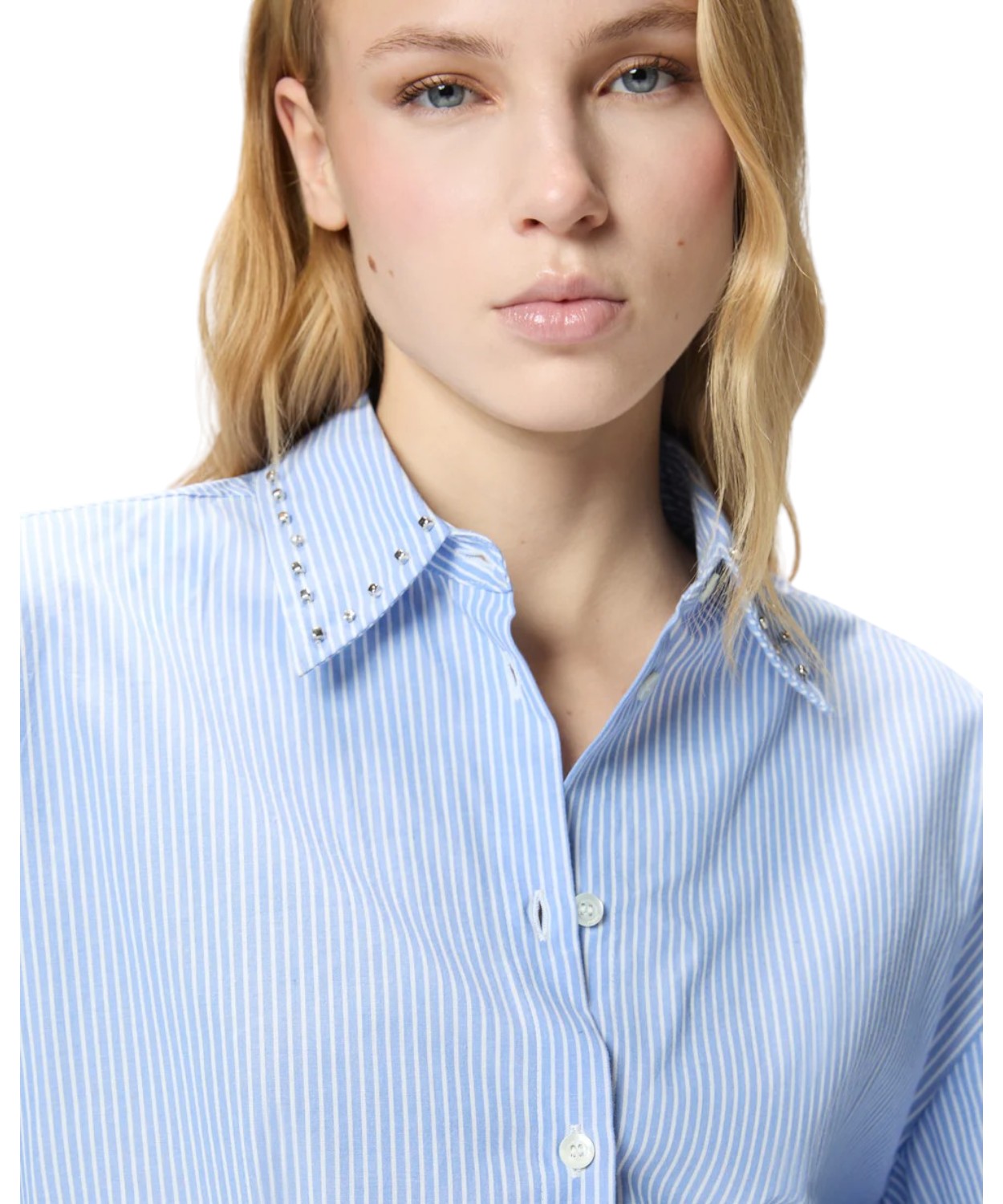 Camicia Cropped PINKO Charita a Righe