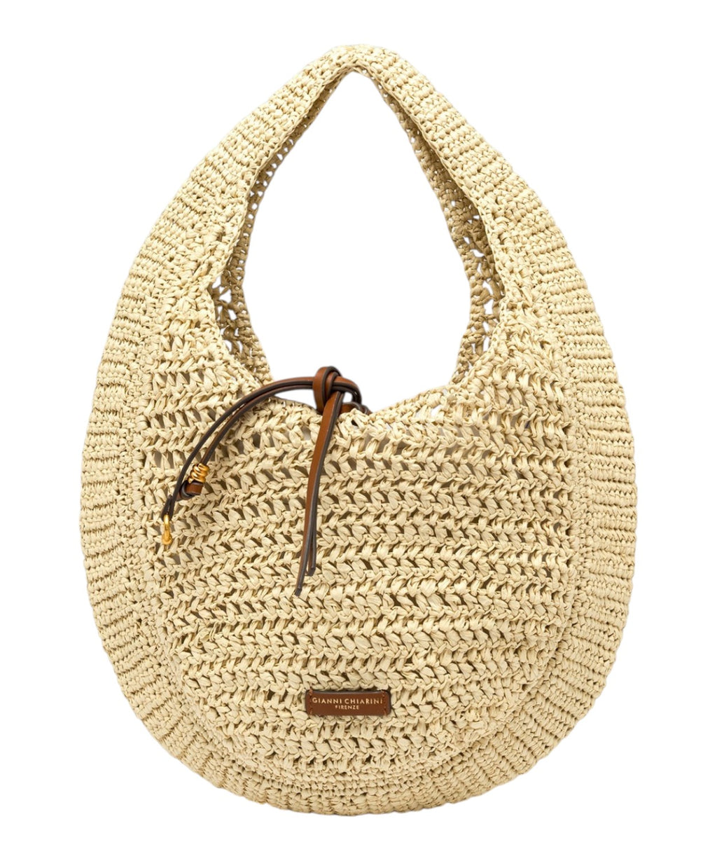 Nefeli Hobo Straw Crochet Bag Gianni Chiarini