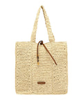 Gianni Chiarini Nefeli shopper z plecionki słomkowej crochet