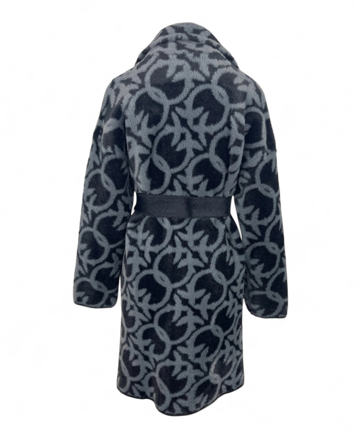 Cappotto Pinko Zante in Tessuto Effetto Pelo con Cintura