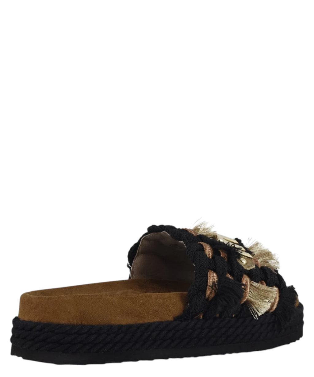 Mou fringed summer sandals