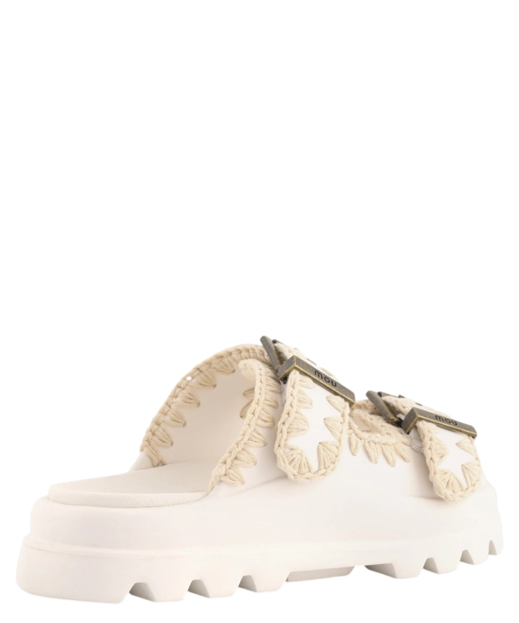 Mou Women's Eva One-Piece Two-Buckle Slide Sandals