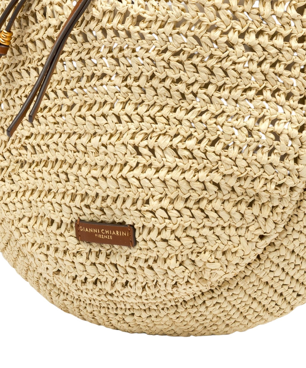 Nefeli Hobo Straw Crochet Bag Gianni Chiarini