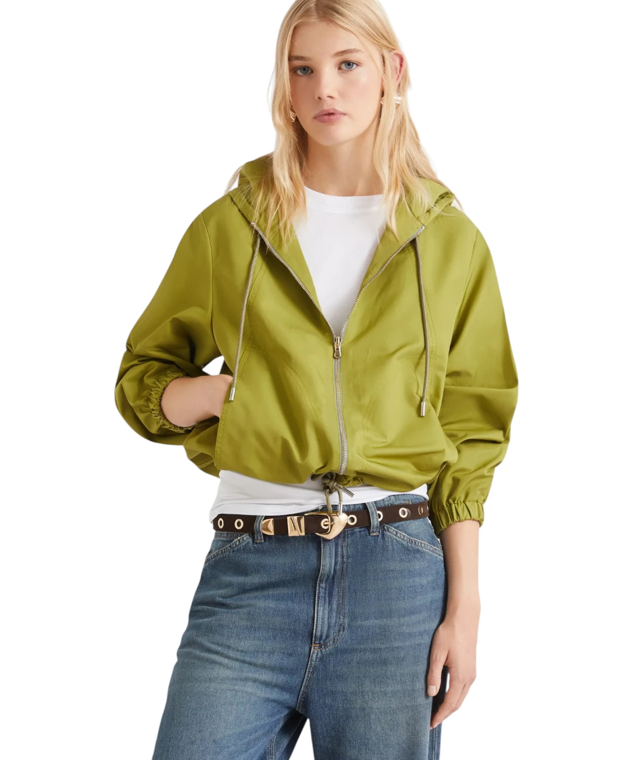 Marella Impermeabile Zucca Antigoccia con Cappuccio