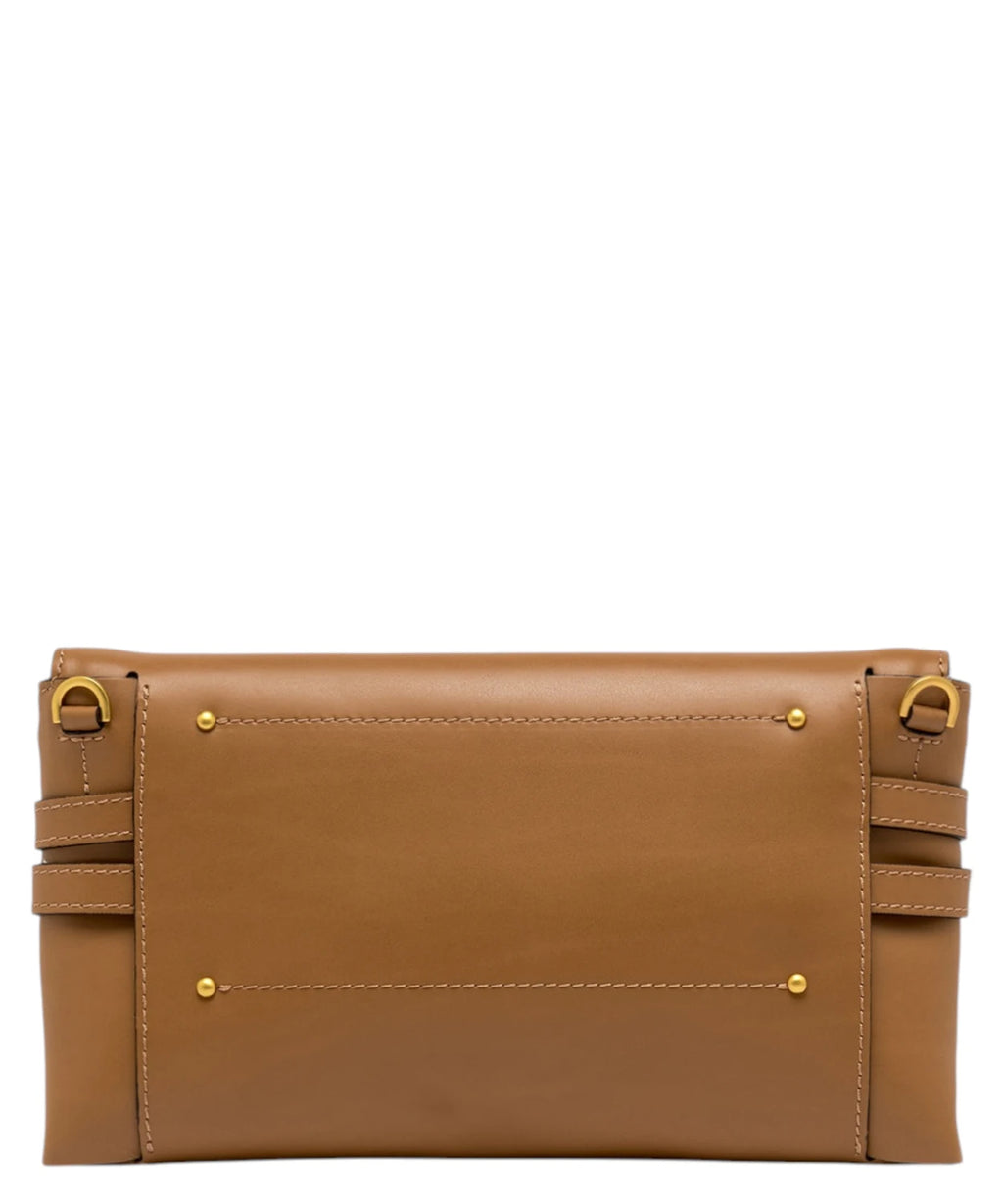 Gianni Chiarini BELTY Leather Clutch with Removable Shoulder Strap