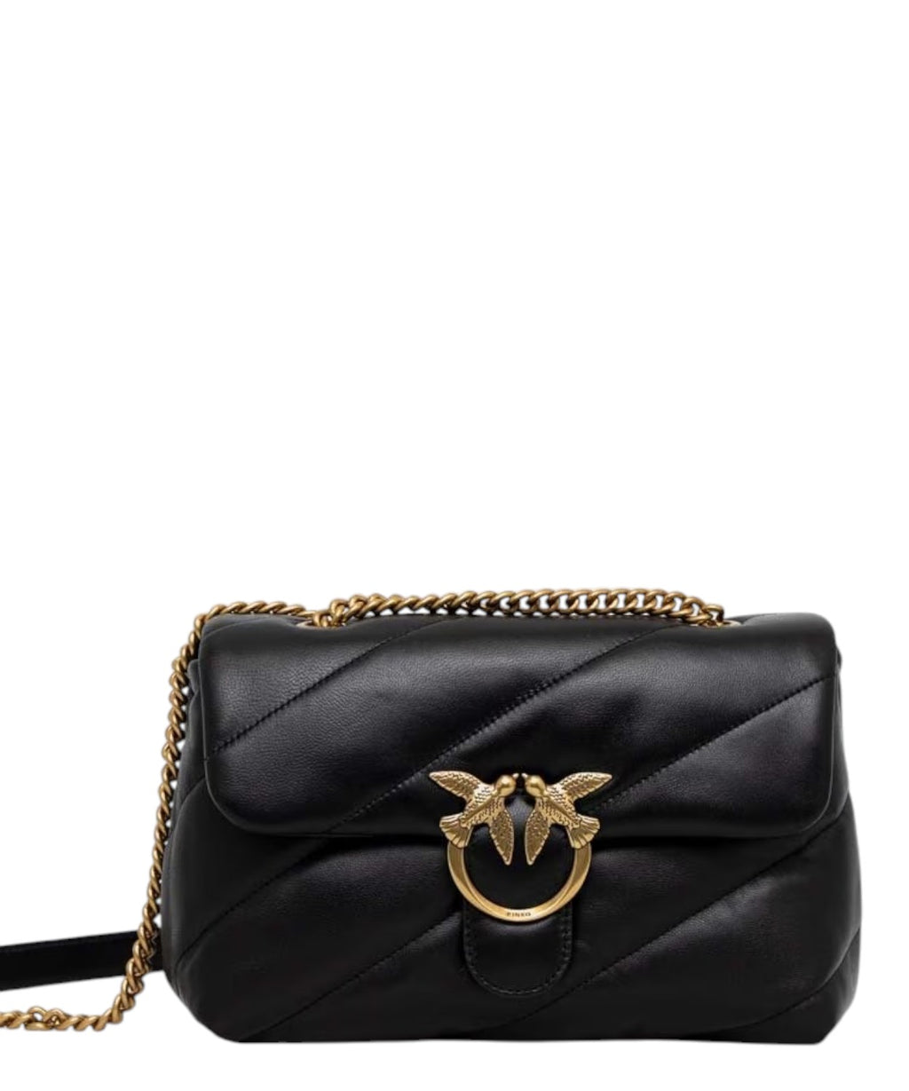 Love Bag Puff Quilted Nappa Leather with Chain