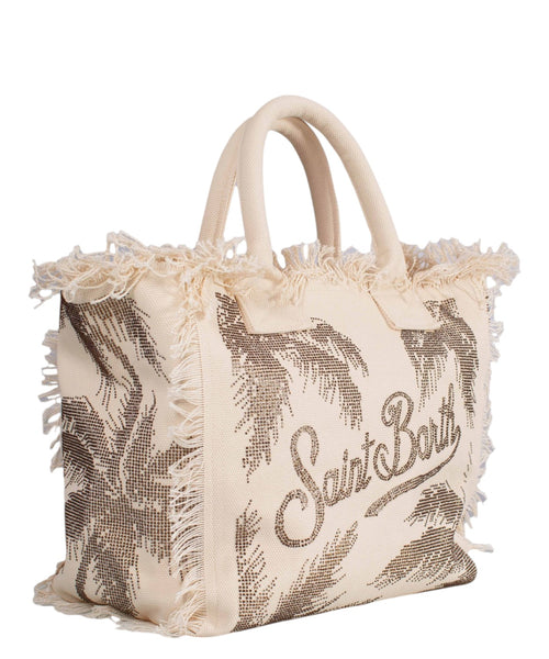 Bolso de hombro MC2 Saint Barth Vanity Palm con strass
