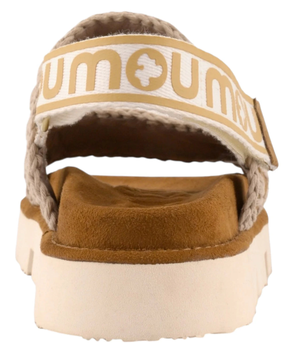 Mou Bio Sandals with Strap and Metallic Logo