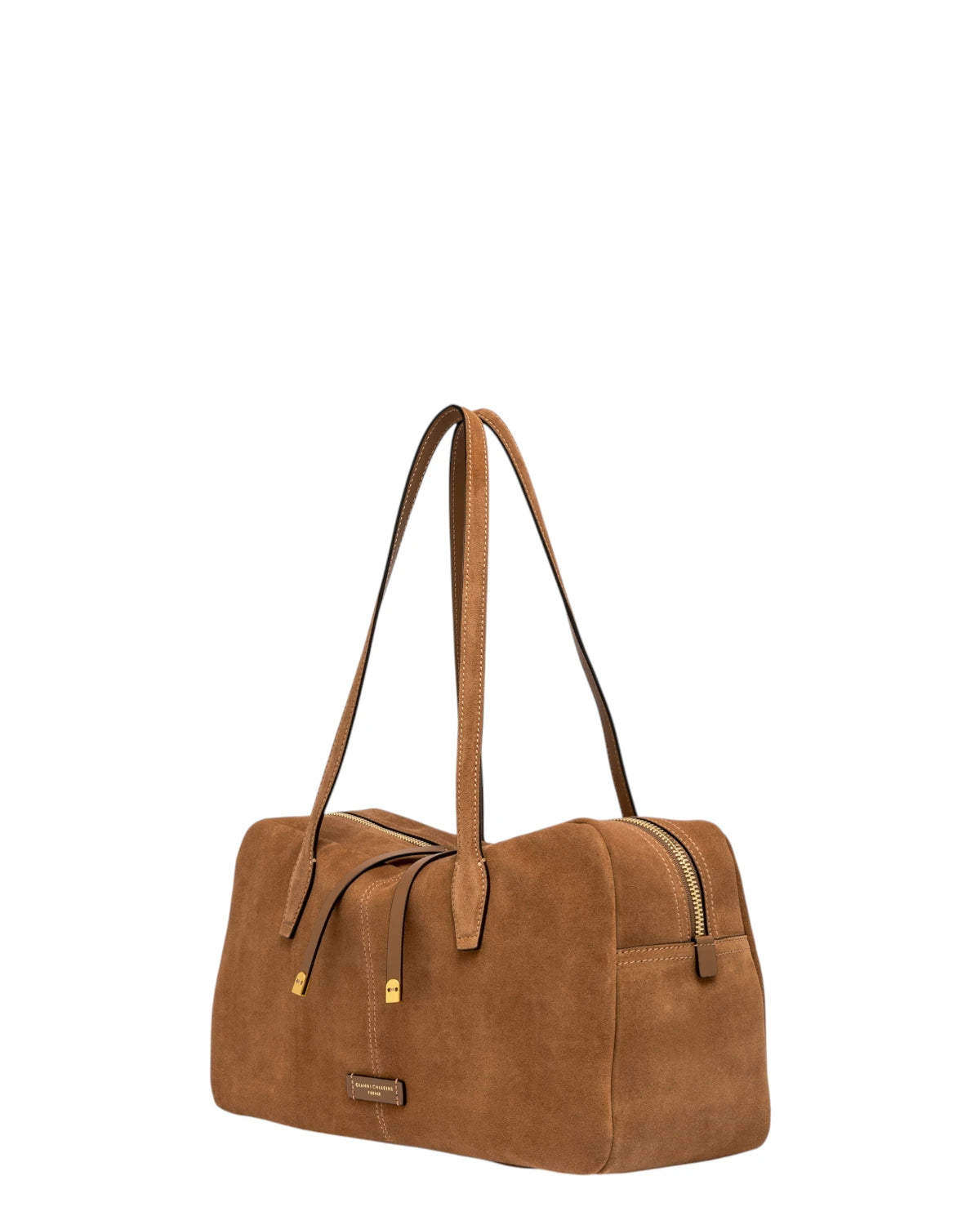 Gianni Chiarini Bowling Bag in Pelle Scamosciata Donna
